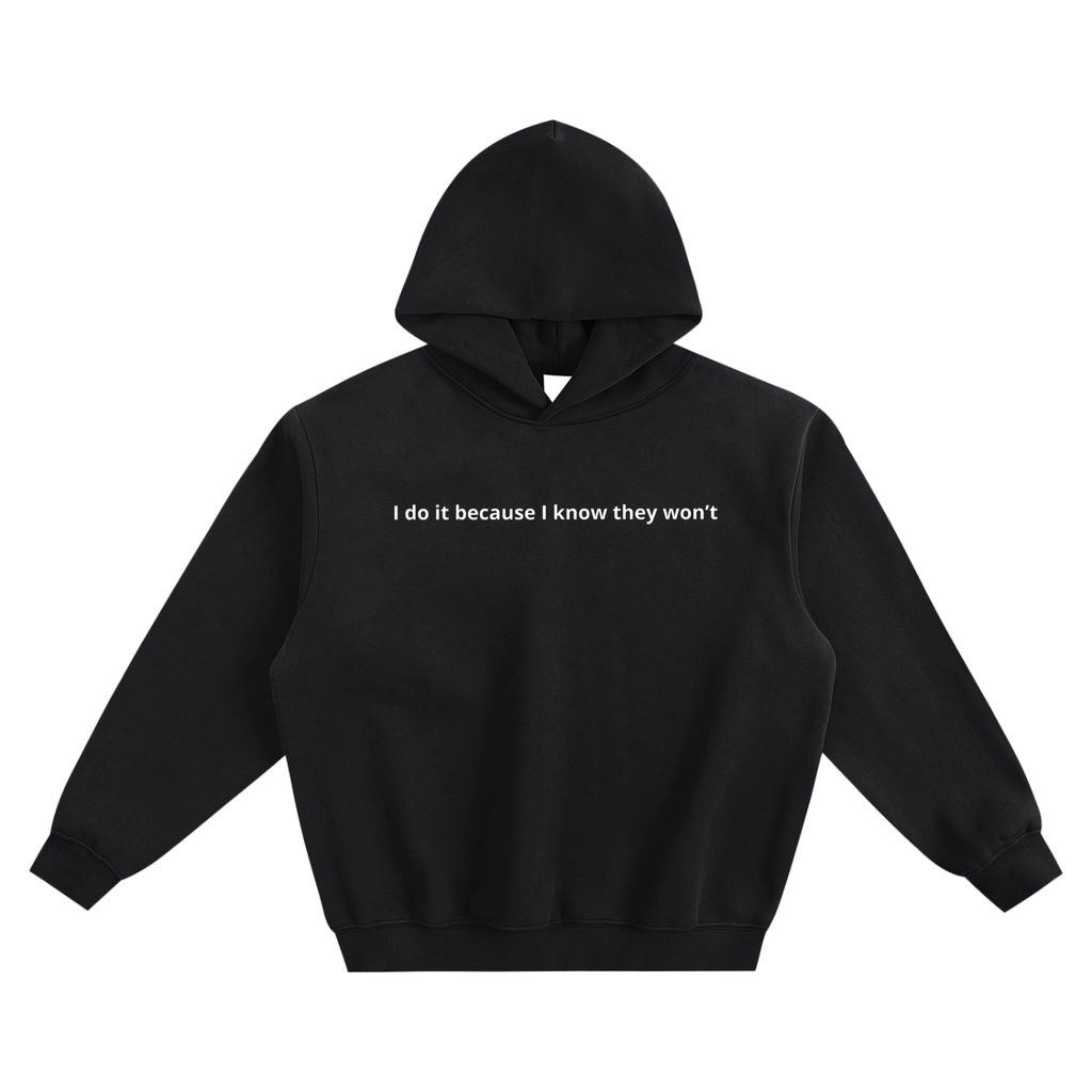 "I KNOW" HOODIE BLACK