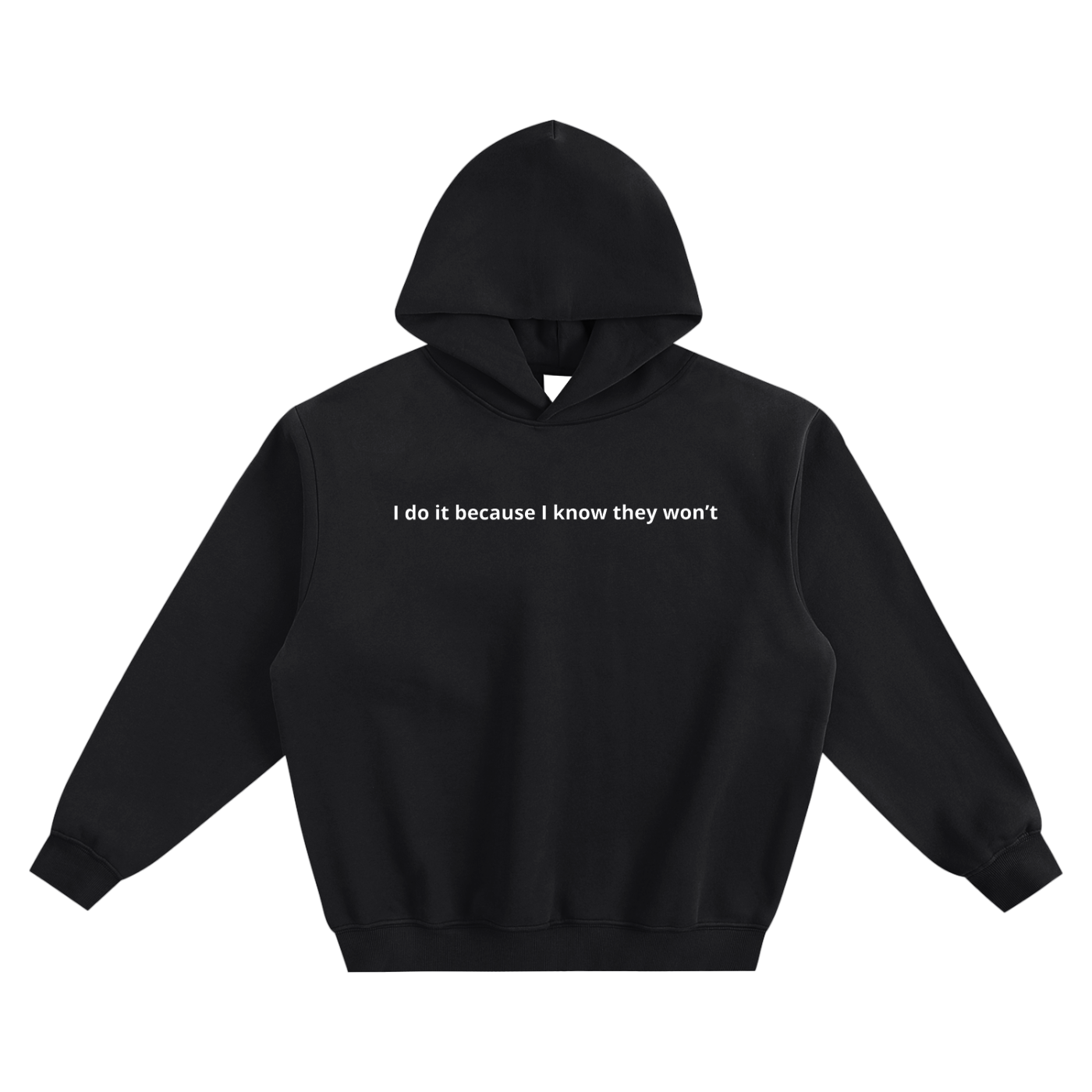 "I KNOW" HOODIE BLACK