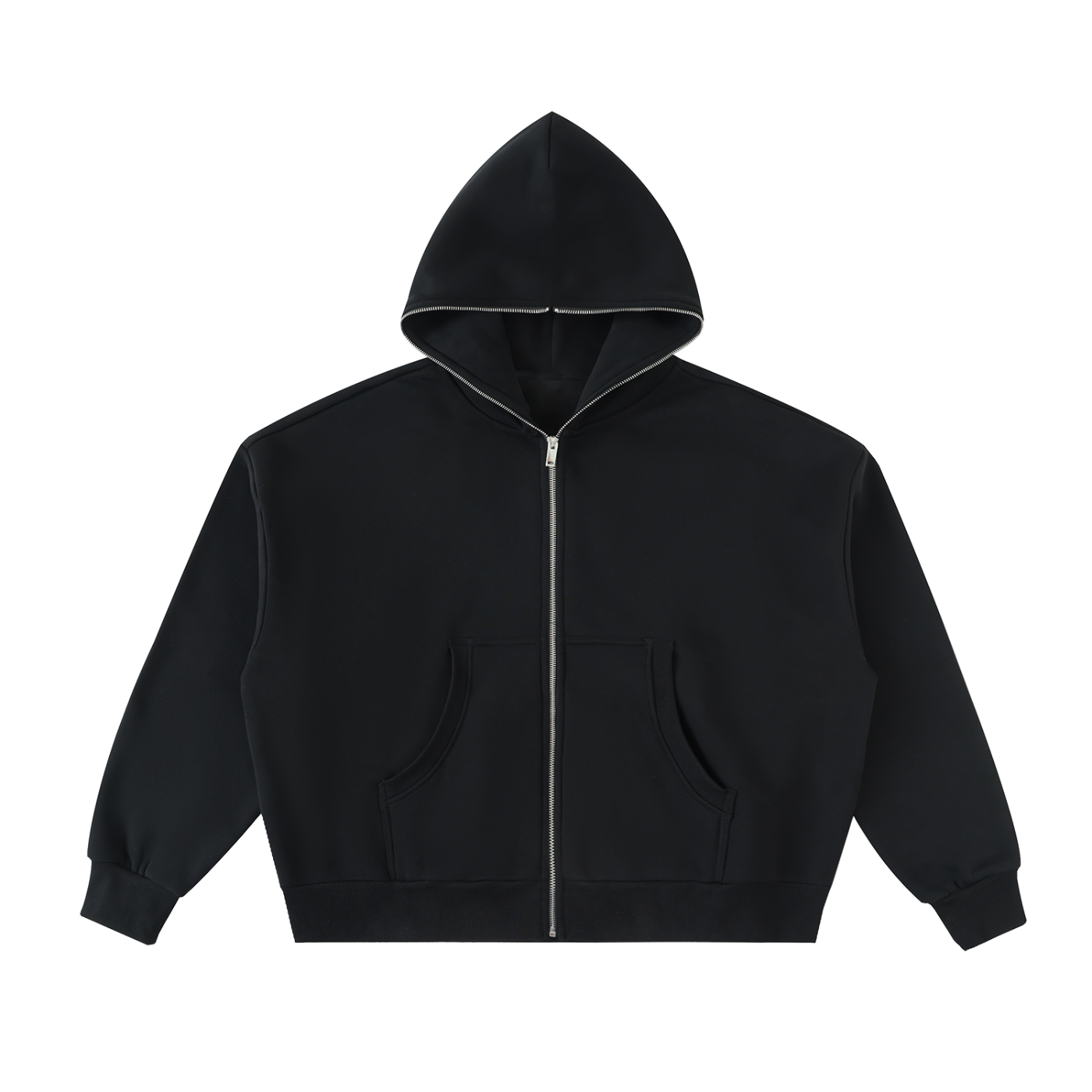 "NOTHING" ZIP HOODIE