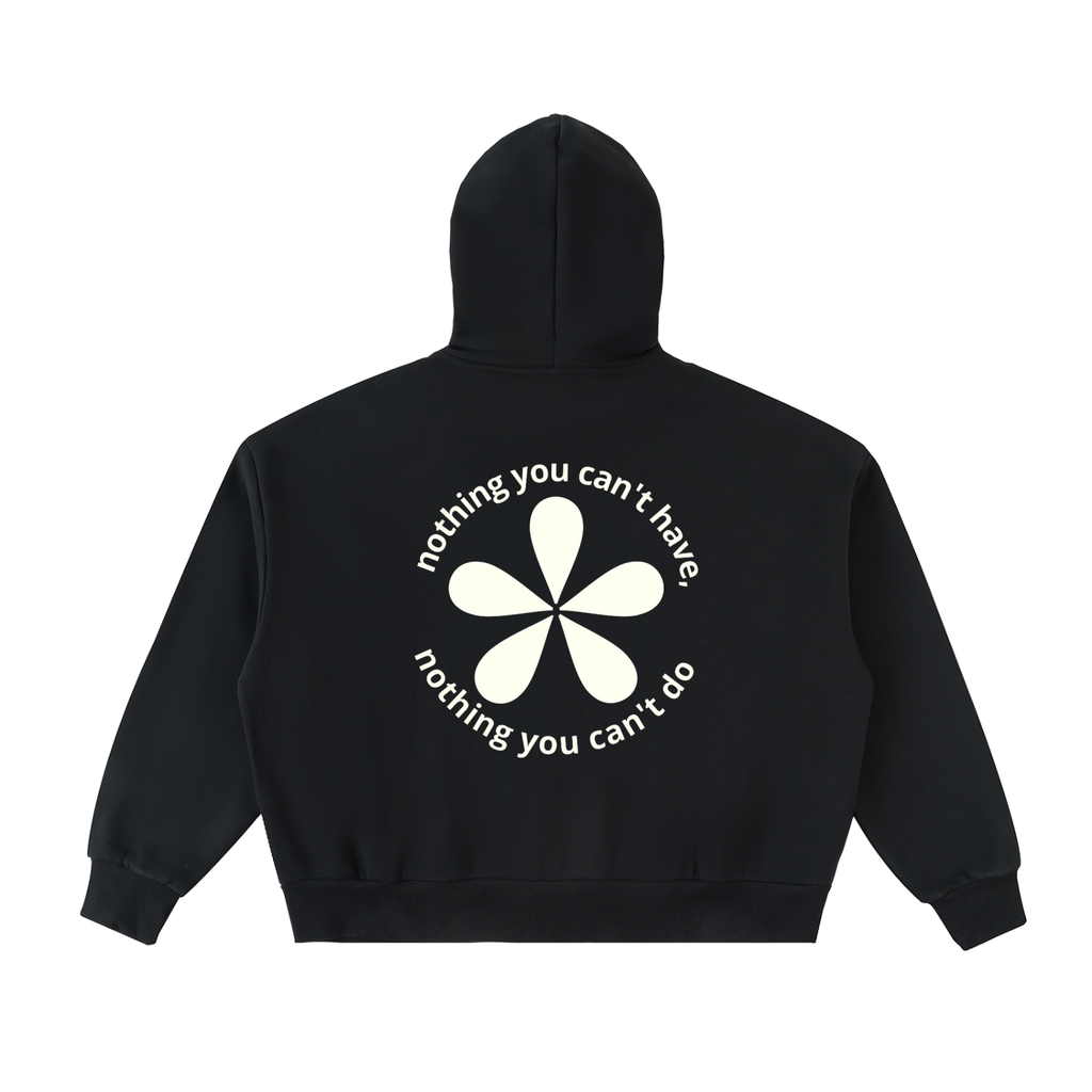"NOTHING" ZIP HOODIE